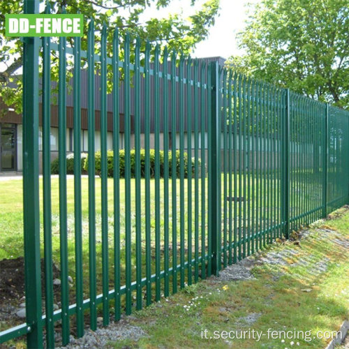 W Palisade Fence a caldo Galvanized Palisade Fencing